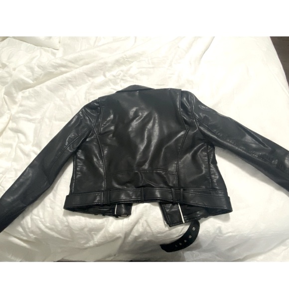 Zara leather biker jacket - Picture 2 of 2